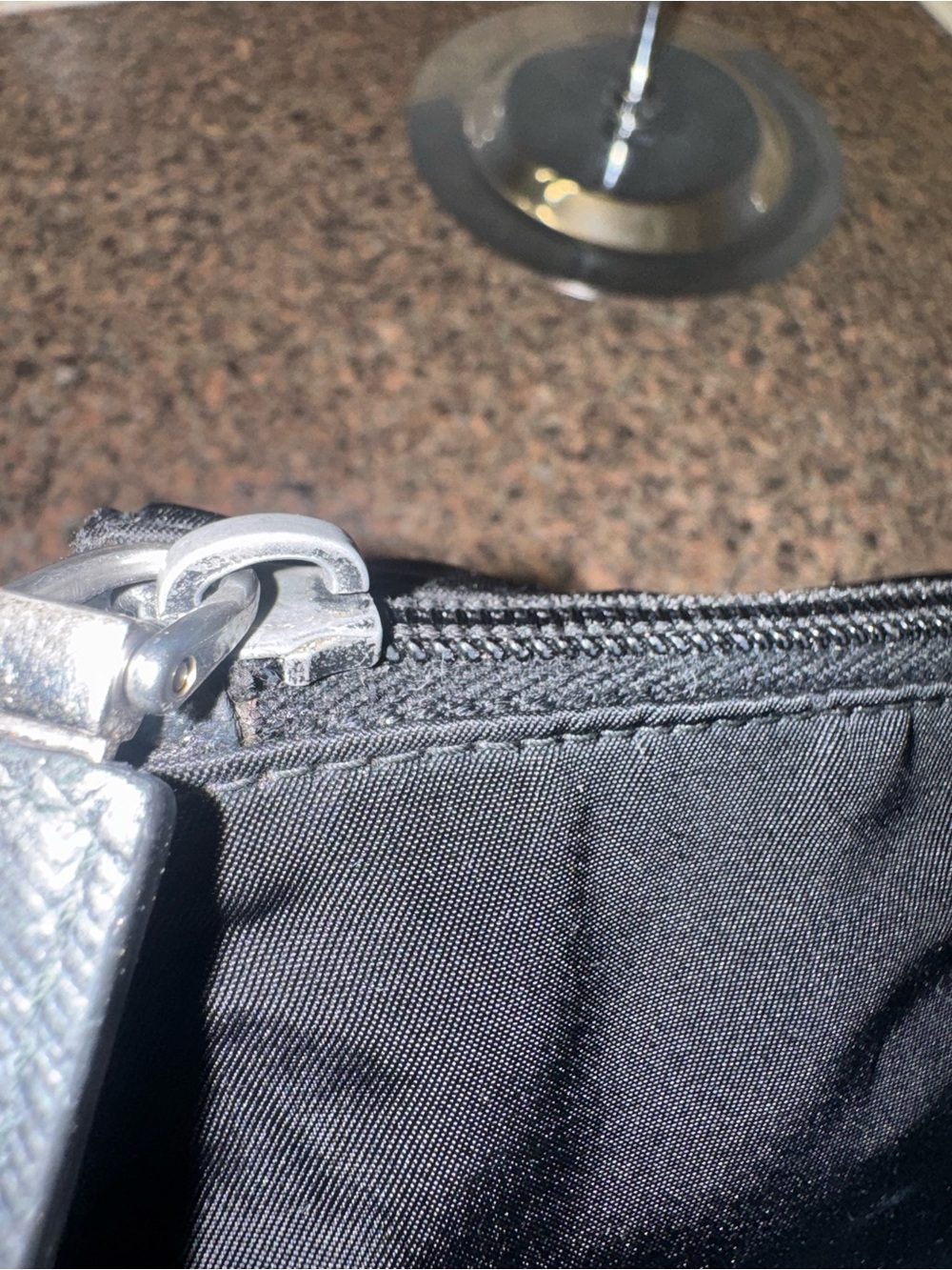 Prada vintage Black Tessuto Nylon Cosmetic Pouch/Clutch ✅authentic✅ - Picture 11 of 13